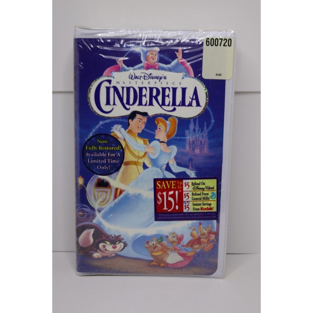 Cinderella (VHS Tape, 1995, Walt Disney Home Entertainment)